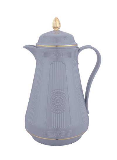 Buy Plastic Coffee/Tea Flask 0.6 Liter Grey/Gold in Saudi Arabia