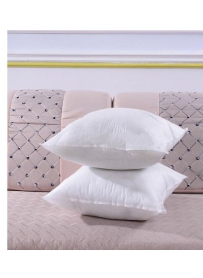 Buy Maestro 1PCS Non Woven Cushion Hollow Fiber Polyester White 50x50cm in UAE