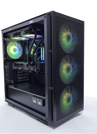 اشتري NANOTECH Liquid Cooled ARGB Gaming PC, Intel i7-13700F, Nvidia RTX 3060, 32GB DDR4,1TB NVME M.2 SSD,1TB HDD,750Watts PSU, Windows 10 pro, 1Year Warrant (13700F, RTX 3060) في الامارات