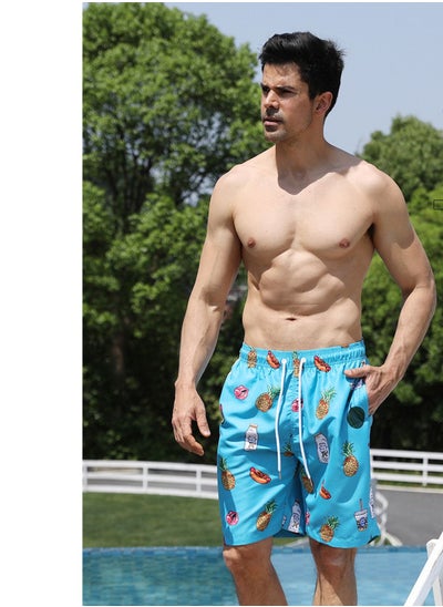 Buy Sports Loose Breathable Swimming Printing Shorts in Saudi Arabia