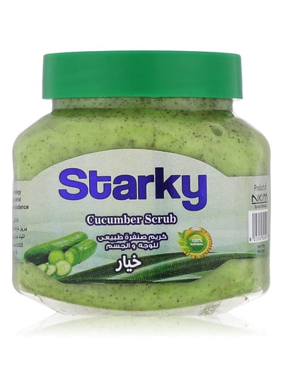 Buy Starky Natural Scrub For Face And Body Cucumber - 300 ml in Egypt