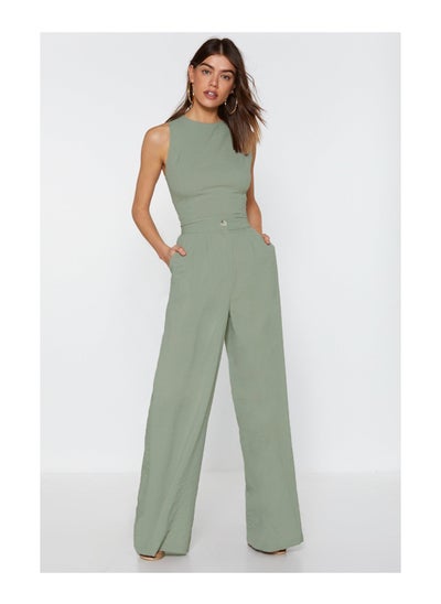 اشتري High Waisted Tailored Wide Leg Pants في الامارات