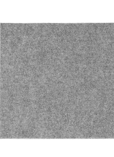 Buy COOLBABY Self-Adhesive Carpet Tiles - Easy to Install, Mix & Match Colors, Ribbed Texture - 10 Tiles(30x30CM, Square, Light gray） in UAE