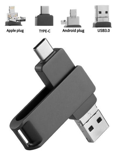 Buy 4-in-1 Type-C Mobile Phone Usb Flash Drive OTG Multi-functional Metal Flash Disk 64GB in UAE