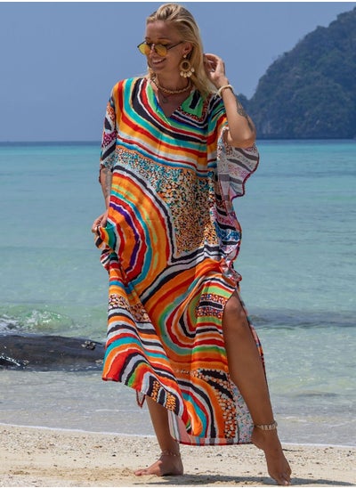 اشتري Beach Printed Robe Sunscreen Cover في الامارات