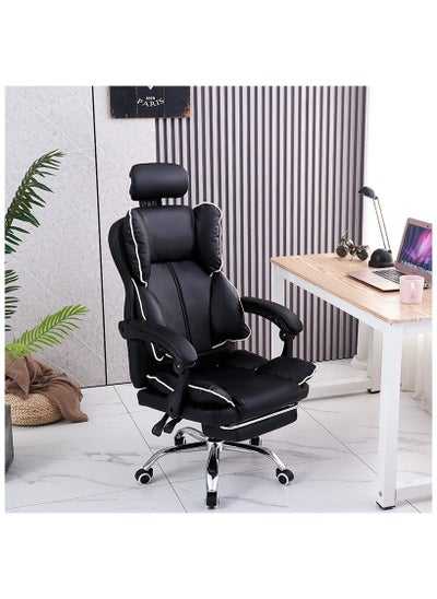 Buy Family Office Chair with Lumbar Support High Back PC Adjustable Swivel Gaming Chair Reclining Gaming Chairs with Armrest and Footrest Ergonomic Recliner Chair in UAE