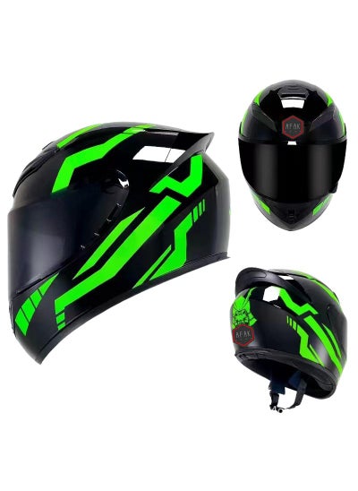 Buy Full Face Motorbike Helmet Motorcycle Adult Rider Biker Sports Crash Helmet in Saudi Arabia