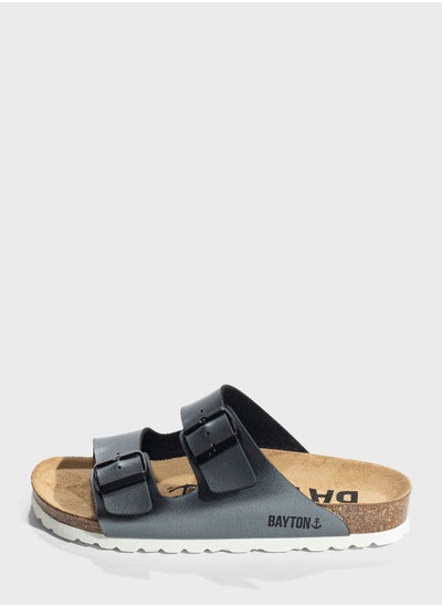 Buy Atlas Double Strap Flat Sandals in UAE