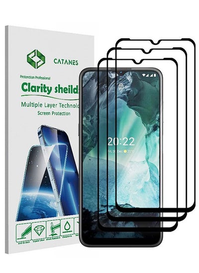 اشتري 3 Pack For Nokia G21 Tempered Glass Screen Protector Full Glue Back في الامارات