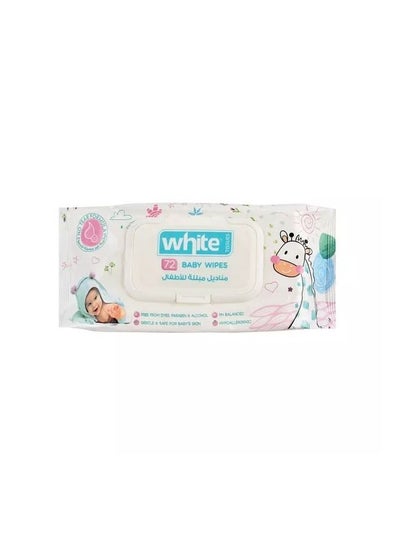 Buy 72 Pieces White Baby Wipes in Egypt