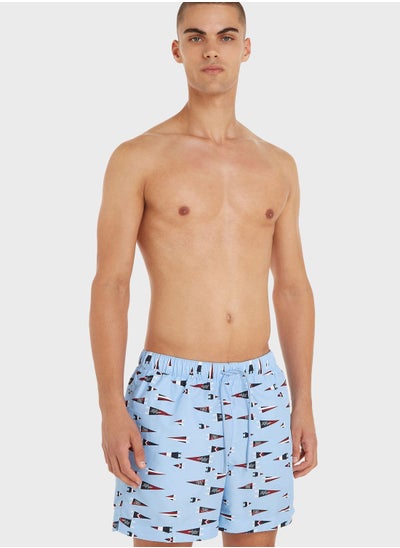 Buy Pennant Print Swim Shorts in Saudi Arabia