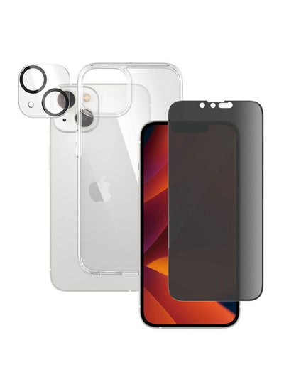 Buy Bundle Of Privacy Screen Protector With Case And Cover For iPhone 14 Privacy in Saudi Arabia