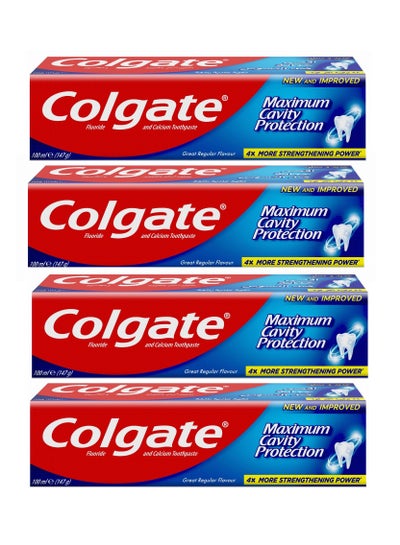 Buy Colgate Maximum Cavity Protection Toothpaste 100ml pack of 4 in UAE