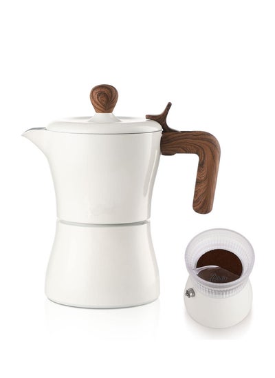 Buy Espresso Maker 3 Espresso Cup, Cuban Coffee Maker Stove Top Coffee Maker with Dosing Ring Dispenser, Espresso Coffee Maker in UAE