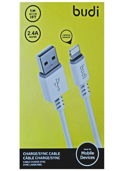 Buy IPhone Charger Cable With A Length Of 1M From Budi in Saudi Arabia