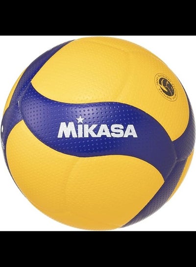 اشتري كرة الطائرة الرسمية MIKASA V300W-V FIVA مقاس 5 أصفر/أزرق في الامارات