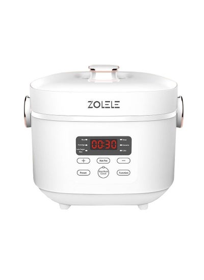 Buy Multifunctional 3L Electric Rice Cooker 7 Preset Functions Smart Low Sugar Rice Cooker Micro-Computer Button Double Inner Pot 700W Power in UAE