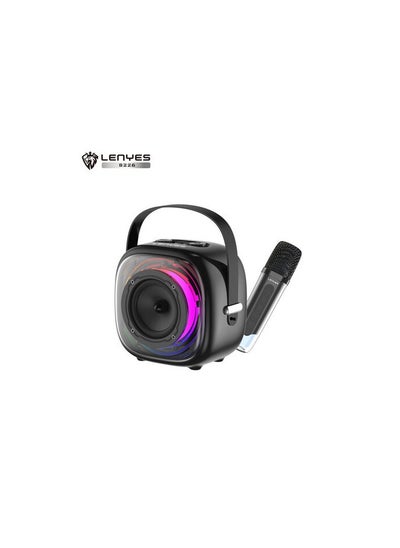 اشتري مكبر صوت Lenyes S226 بلوتوث لاسلكي محمول كاريوكي RGB في الامارات