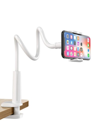 Buy Flexible Gooseneck Long Arm Lazy Bracket for Phone Tablet Stand Holder Cell Phone Mount Tablet Stand Clip in UAE