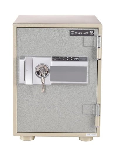 Buy ESD102T Bumil Safe Anti-Burglar Fireproof Safe Box with a Removable Tray, Digital Keypad and Emergency Key Lock  (43.3 X33.3 X40CM 37Kgs) - Made in Korea in Egypt