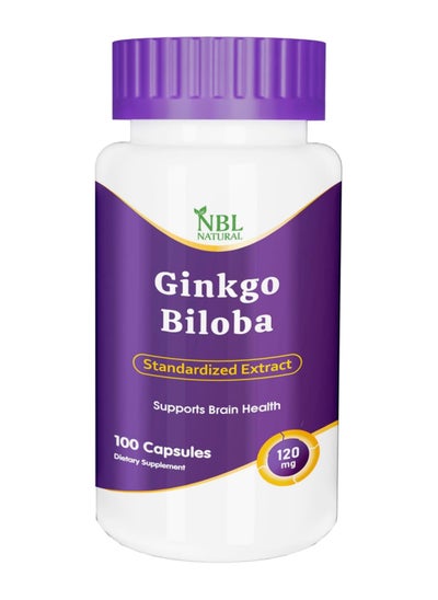 Buy NBL Natural Ginkgo Biloba Capsules 120mg, support Memory &  Brain Function, 100 Capsules in Saudi Arabia