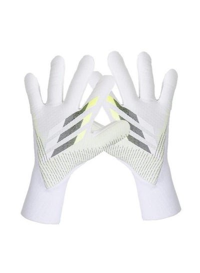 Buy Strong Adhesive Football Goalkeeper Gloves Non Slip Breathable Without Finger Protectors in UAE
