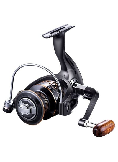 Buy Spinning Reel - 13BB Spinning Fishing Reel with Left Right Interchangeable Collapsible Wood Handle Metal Body, 5.2:1 High Speed Gear Ratio, Ultralight Fishing Reel for Freshwater or Saltwater in Saudi Arabia