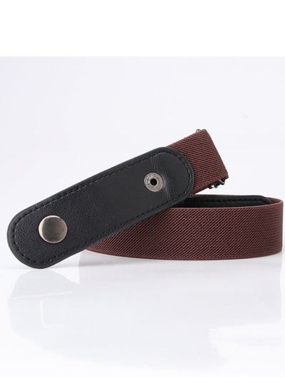 اشتري Women's Summer Fecorative Jeans Fashion Trend Elastic Hidden Belt  76cm Brown في الامارات