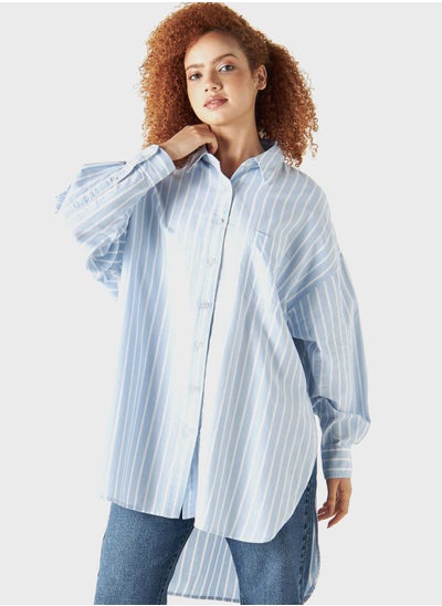 Buy Striped Denim Shirt in UAE