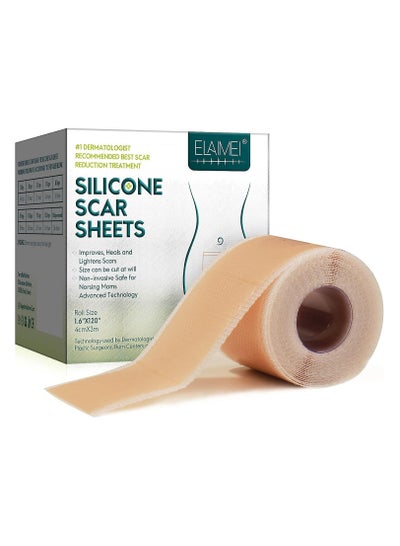 Buy Silicone Scar Sheets Roll Size 1.6" X 120" in UAE