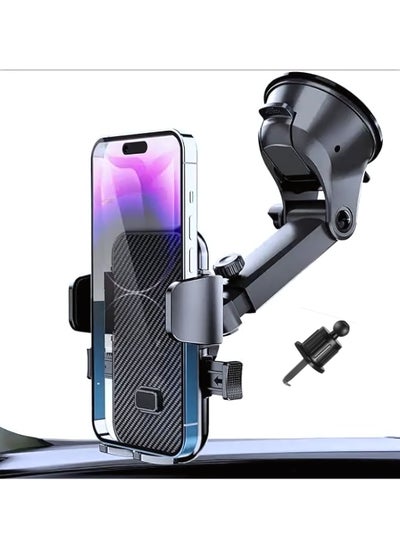 Buy Car Phone Holder, Long Arm Phone Holder Car for Dashboard Windshield Air Vent【Heat-Resistant Strong Suction Cup】Car Mobile Holder Compatible with Most Phones… in UAE