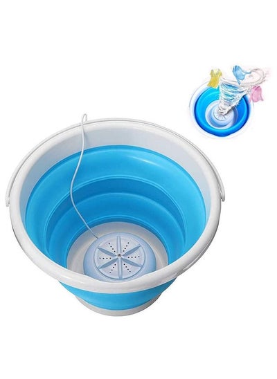 Buy Ultrasonic Portable Electric Folding Bucket Turbine Washer with USB in UAE