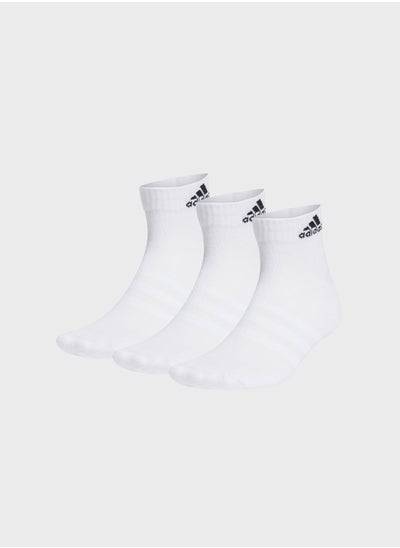 Buy 3 Pack Cushioned Ankle Socks in UAE