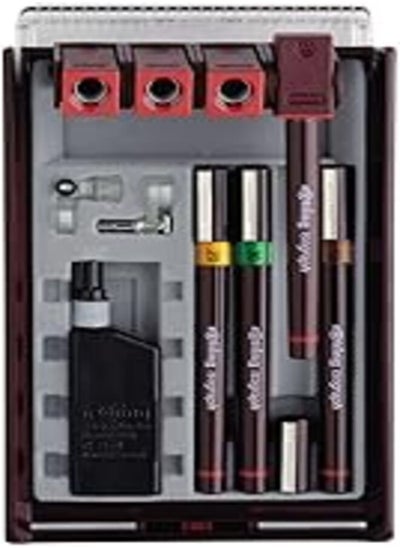 Buy Rotring Isograph Pen Set 4x Technical Pens (0.20mm, 0.30mm, 0.40mm, 0.50mm) + Accessories in Egypt