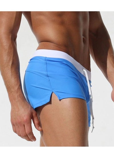 اشتري Men's Boxer Swim Shorts Stylish Back Pocket Design Beach Breathable Swimwear في السعودية