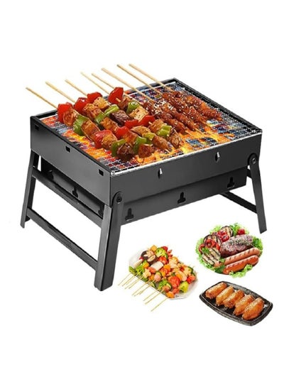 Buy Charcoal Grill, BBQ Grill Folding Portable smoker Grill, Barbecue Grill Mini Barbecue Grill desk Tabletop Outdoor Grill for Camping Picnics Garden Beach Party in Saudi Arabia