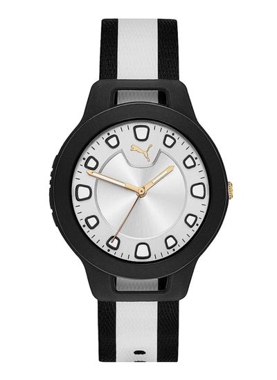 Buy Reset V1 Analog Quartz Watch for Women With Silver & Black Nylon Band -3 ATM - PU P1022 in UAE