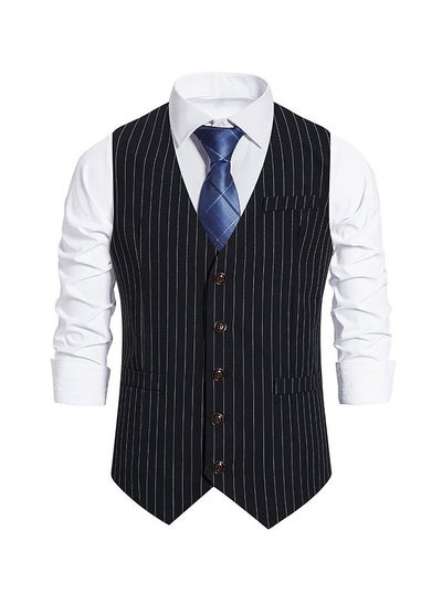 اشتري New men's Retro V-Neck Fake Two Piece Vest في الامارات