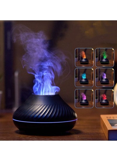 Buy Flame Air Diffuser Humidifier Scent Diffuser for Essential Oils  Aromatherapy Fire Mist Humidi with 6 Colors Light for Room Home Office in UAE