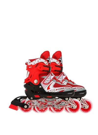 Buy Aluminum-Alloy Adjustable Inline Skates, 70mm Wheels Skating Shoes in UAE