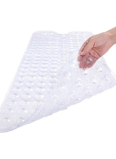 Buy Bath Mat, Shower Mat Non Slip, Bathtub Mat Non Slip, Long 40" x 16" Bathroom Bath Mats for Tub Nonslip, Large Anti Slip Bathmats with Big Drain Holes Suction Cups in UAE