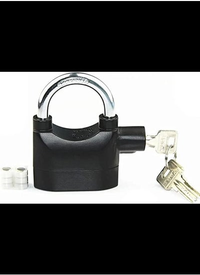 Buy Universal Security Alarm Lock SystemAnti-Theft for Door Motor Bicycle Padlock 110dB with 3 Keys in UAE