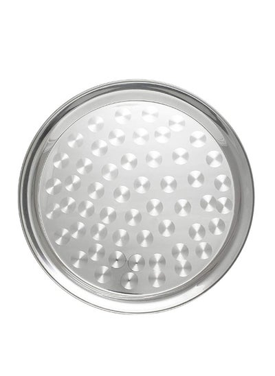 Buy 555 Premium Stainless Steel Round Tray 45 cm – Multipurpose Serving Plate for Biriyani, Mandi, Arabic Cuisine, Fruits, Vegetables & More  Durable & Decorative Tray for Home, Restaurant, |Mirror Finish in UAE