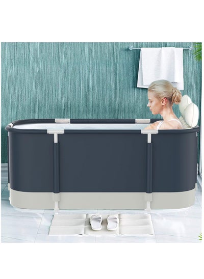 Buy Waterproof Portable Non-Inflatable Folding Soaking Spa Bathtub Barrel, Household Large Shower Bathing Tubs, Separate Family Bathroom SPA Tub for Adults and Kid in UAE