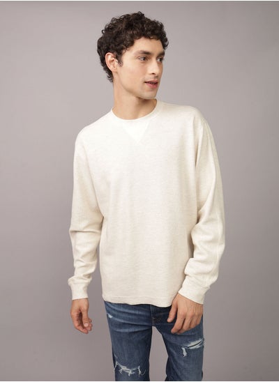 اشتري AE Long-Sleeve Washed Crew Neck Thermal T-Shirt في مصر