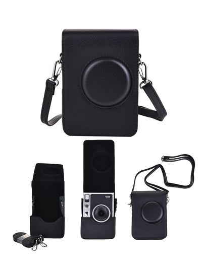 Buy Case for Instax Mini EVO - PU Leather Protective Bag with Adjustable Strap, Durable and Stylish Camera Cover for Fujifilm Instax Mini EVO, Convenient and Classic Design for Photography Enthusiasts in Saudi Arabia