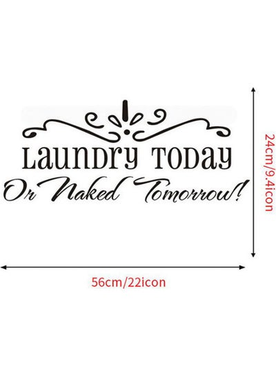 Buy English letter "Laundry Today" wall sticker sticker in Egypt