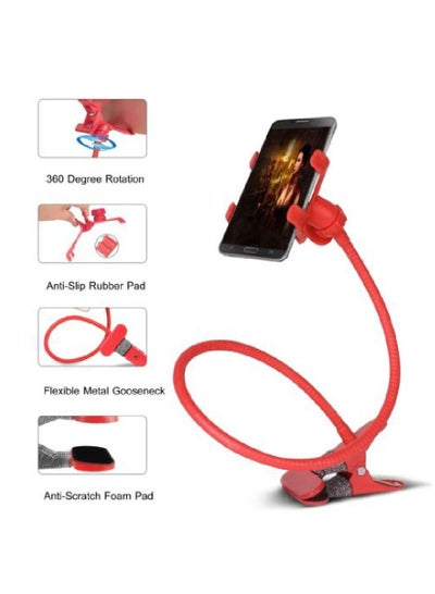 Buy Flexible Phone Holder And Mount Red in UAE
