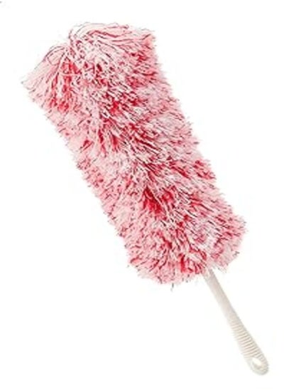 اشتري Al Hayah Dust Cleaning Brush with Plastic Handle for Car - Pink and White في مصر