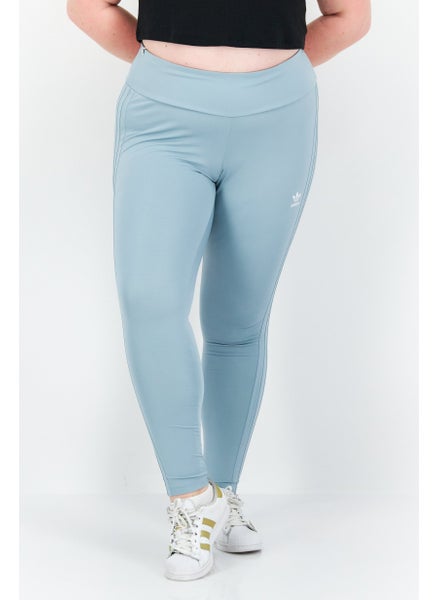 اشتري Women Plus Size Brand Logo Leggings, Blue في الامارات